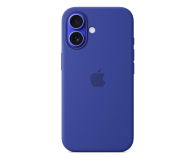 Etui do telefonów APPLE Silikonowe etui MagSafe do iPhone 16 ultramaryna